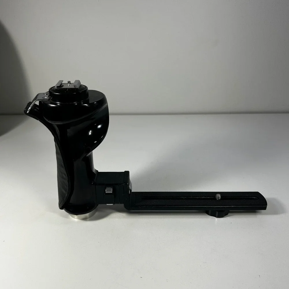 Vivitar Pistol Grip Camera Handle Shutter Release Flash Bracket Black Vintage